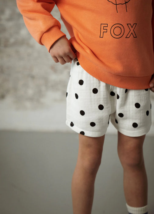 Another Fox: Polka Spot Woven Shorts - Kids