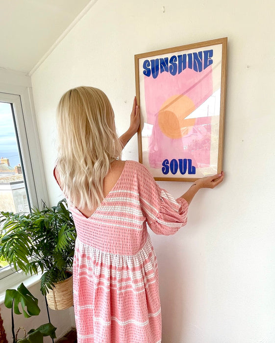 Hand And Palm: Sunshine Soul Print  - A3