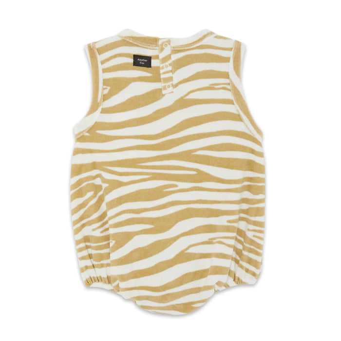 Another Fox: Tiger Terry Towel Bubble Bodysuit - Baby