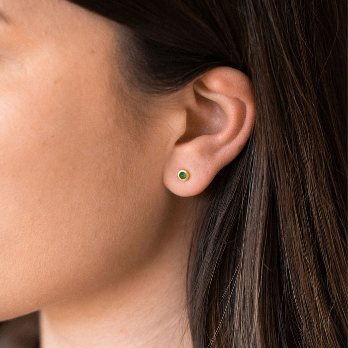 Wanderlust Life: May Birthstone Stud Earring | Emerald