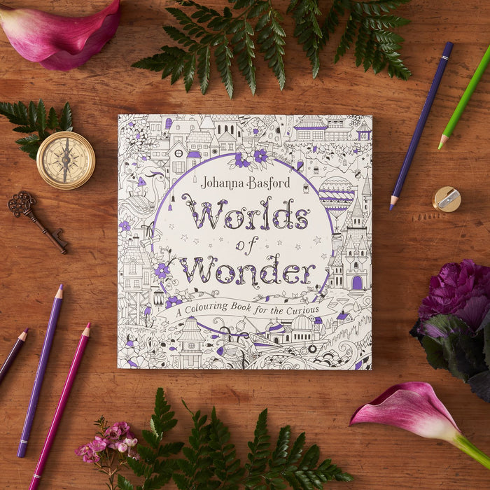 Johanna Basford: Worlds of Wonder: A Colouring Book for the Curious (Paperback)